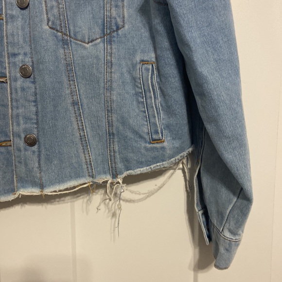 Jean Jacket Sherpa jacket by Working Title Denim XL Jean & Sherpa cropped jacket - Picture 8 of 13